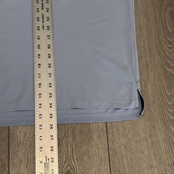 Greyson Golf Polo Shirt Mens XXL Blue Performance Stretch Wolf Logo Preppy - Picture 6 of 10